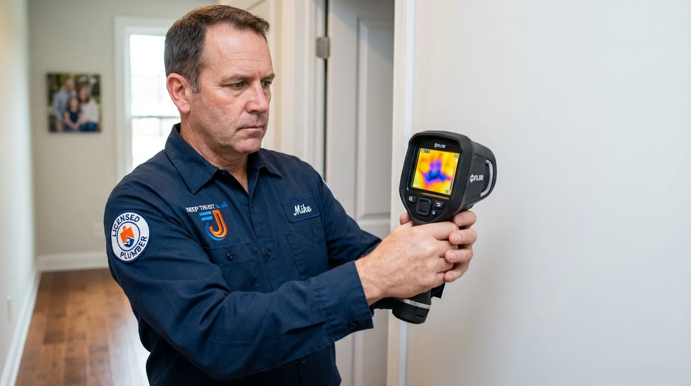 Thermal imaging leak detection by Johns Plumbing LLC in Locust Fork